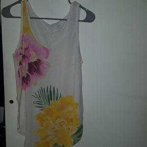Old Navy Flower print cotton tank top